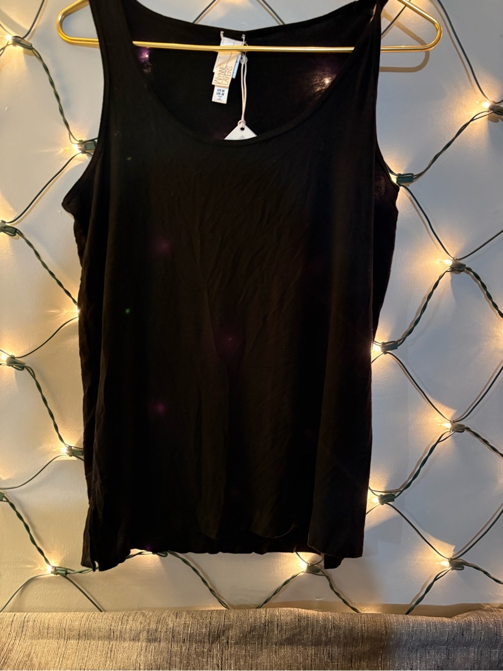 Wynne Layers Black Scoop Neck Tank Top 18↔️18↕️ #1841